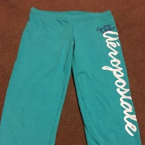 Aeropostale carpi sweats teal